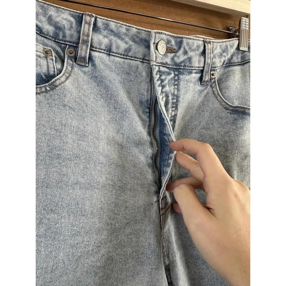 FRYE High Rise Straight Leg Light Wash Denim Jeans Women’s size 14/32 - Picture 4 of 15